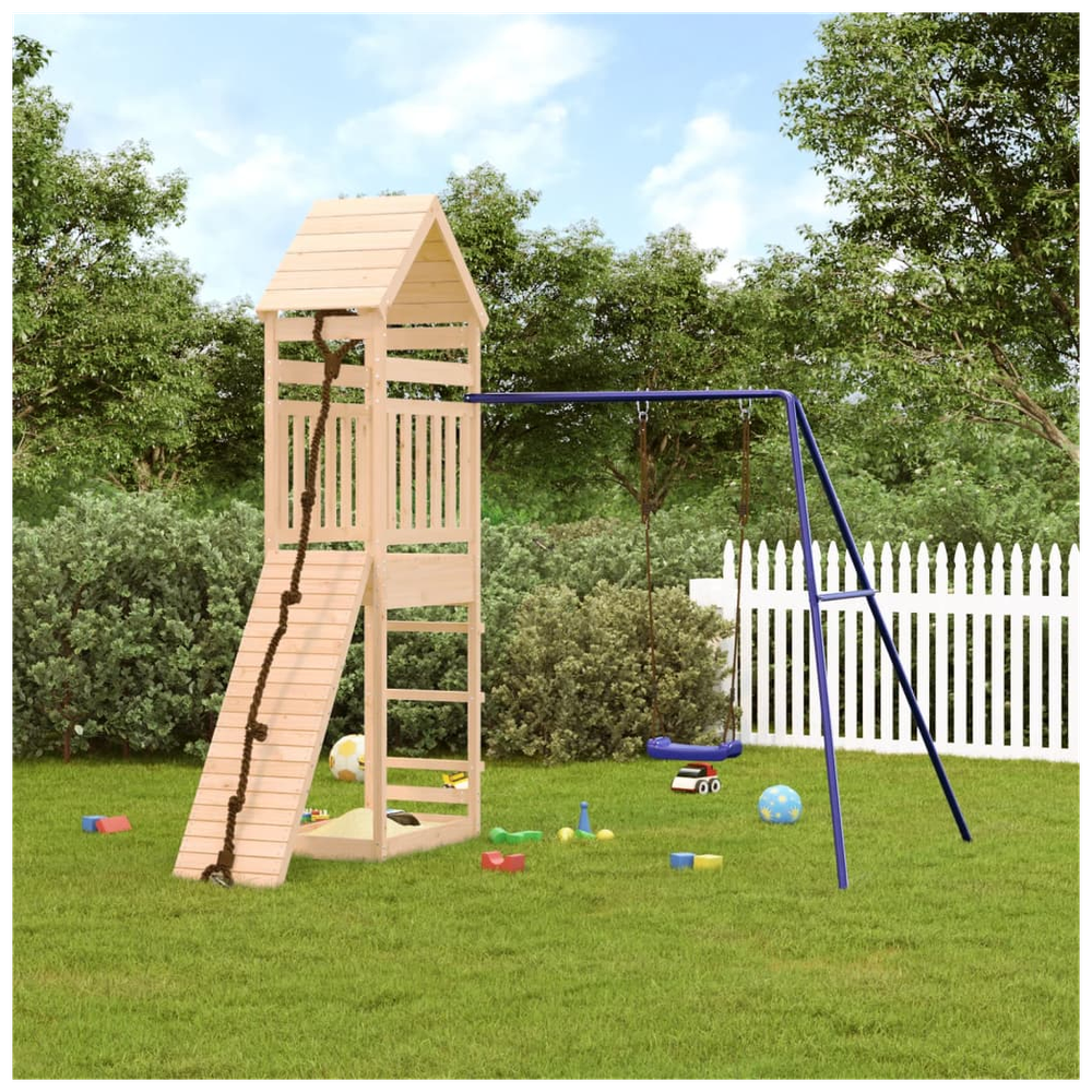 Outdoor Playset Solid Wood Pine