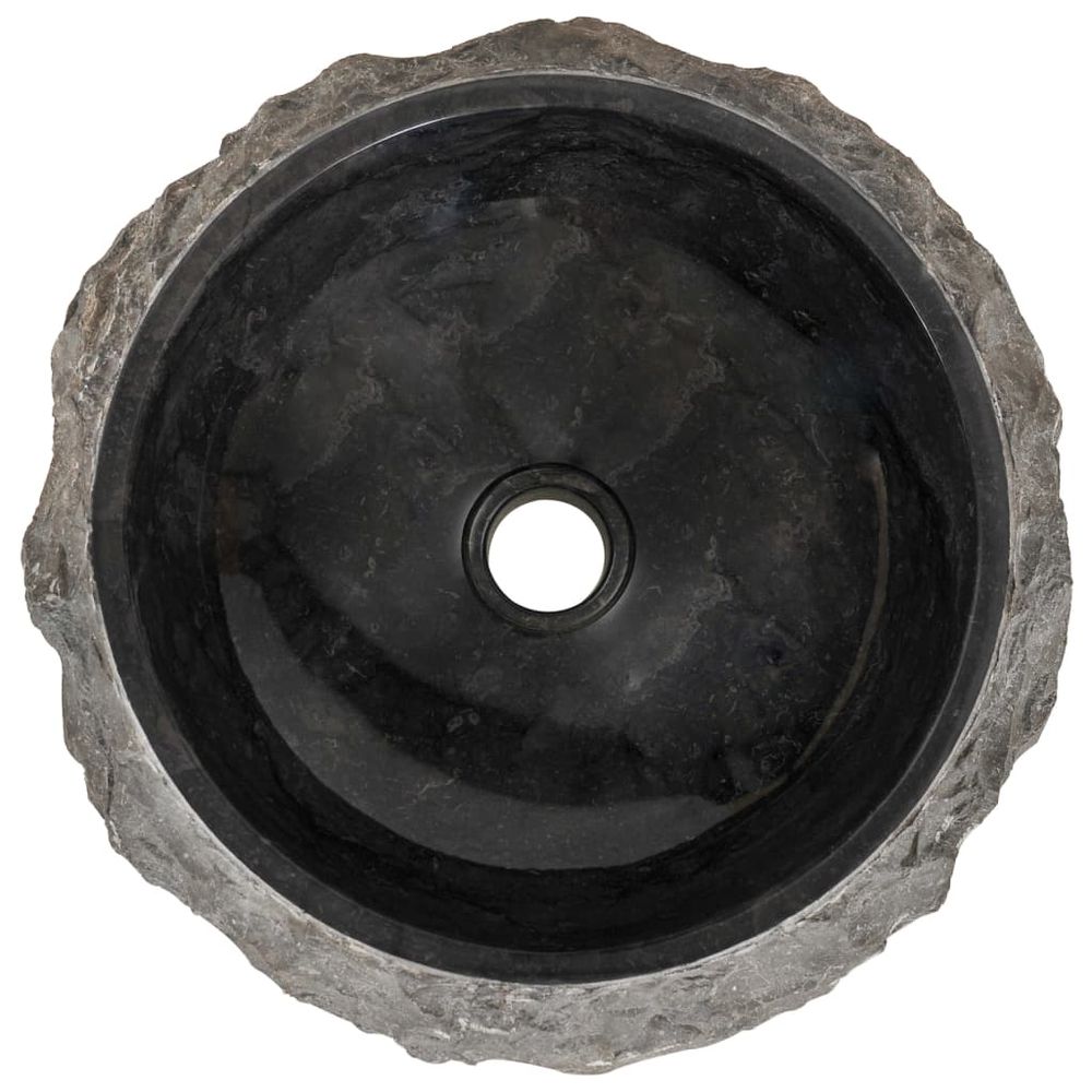 Sink 40x12 cm Marble Black