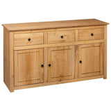 Sideboard 135x40x80 cm Solid Pinewood Panama Range