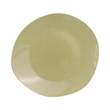 Porcelain Serving Plate&Platter Organic Shape 27 cm Organic Shape  Matte Yellow