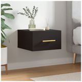 Wall-mounted Bedside Cabinet Black 35x35x20 cm