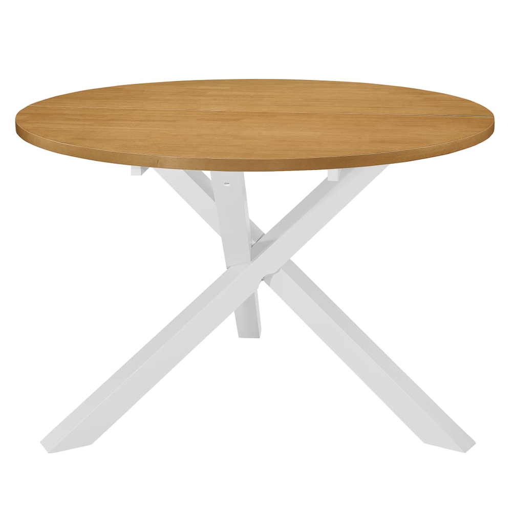 Dining Table White 120x75 cm MDF