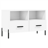 TV Cabinet White 80x36x50 cm Engineered Wood