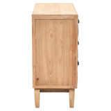 Drawer Cabinet Solid Fir Wood 80x36x75 cm