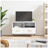 TV Cabinet White 80x36x50 cm Engineered Wood