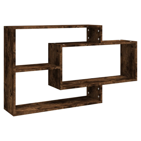 Wall Shelf Smoked Oak 104x20x58.5 cm Engineered Wood