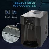 Ice Maker Machine and Water Dispenser No Plumbing Required Black