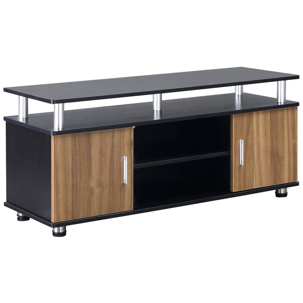 TV Cabinet Stand Entertainment Center Media Console Black, Walnut