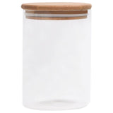 Storage Glass Jars with Bamboo Lid 4 pcs 800 ml