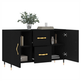 Sideboard Black 100x36x60 cm Engineered Wood