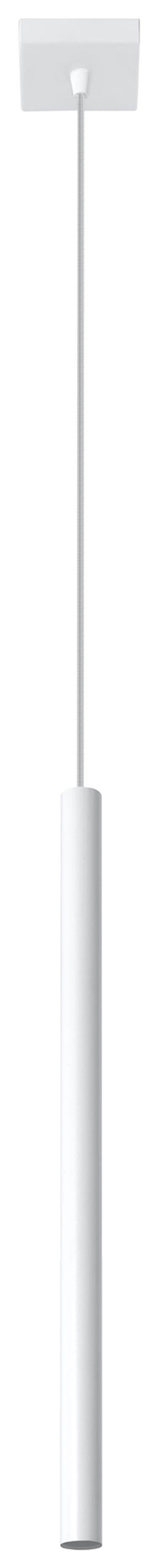 Pendant lamp PASTELO 1 White Round Tube Shape Spot Modern Loft Design LED G9