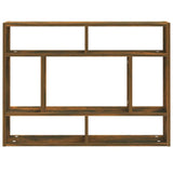 Wall Shelf Smoked Oak 75x16x55 cm Engineered Wood