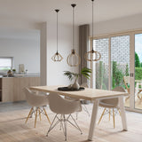 Pendant lamp wood Pompelmo Scandinavian Design E27