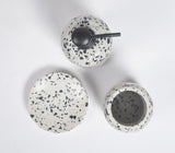 Turned Stipled Stone Bath Counter Set