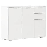 Sideboard High Gloss White 107x35x80.5 cm