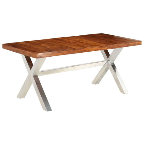 Dining Table Solid Acacia and Mango Wood 180x90x76 cm