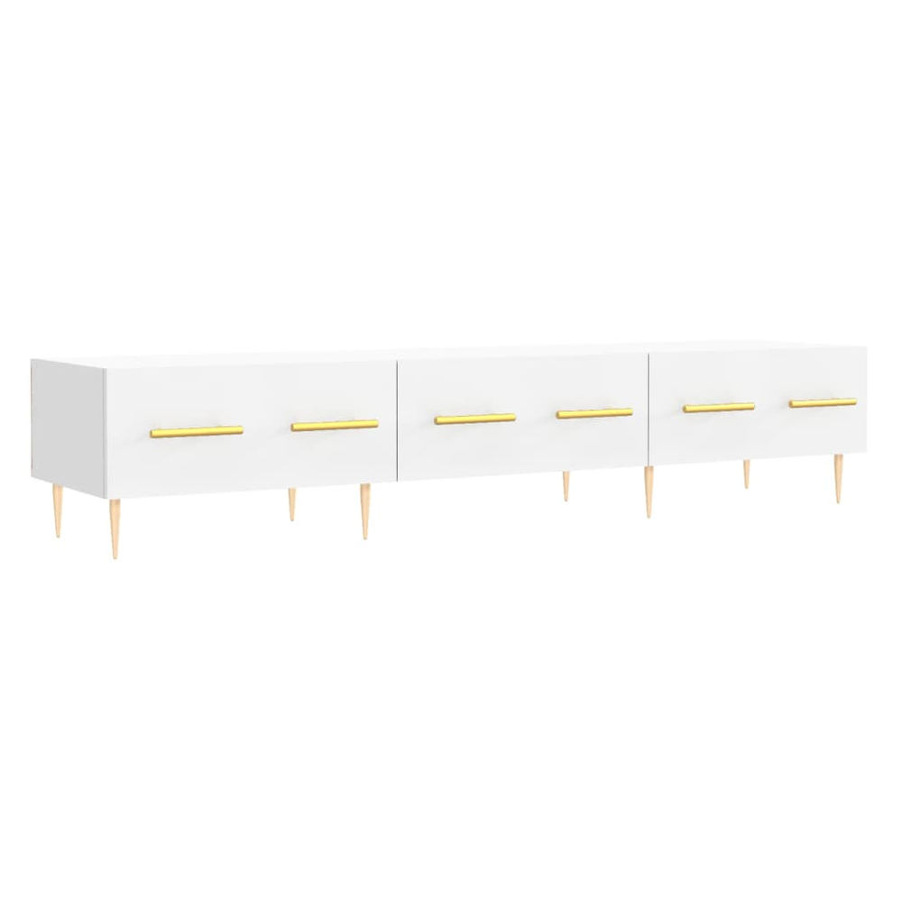 TV Cabinet White 150x36x30 cm Engineered Wood