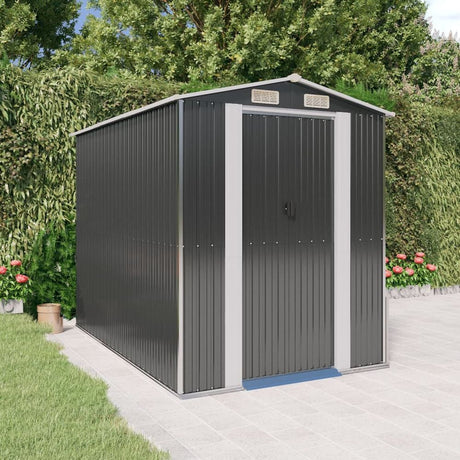 Garden Shed Green 192x108x223 cm Galvanised Steel