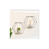 Set of 2 Hexagonal Wall Shelves - CHELF