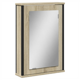 Bathroom Mirror Cabinet Sonoma Oak 42x12x60 cm Engineered Wood