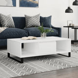 Coffee Table White 104x60x35 cm Engineered Wood