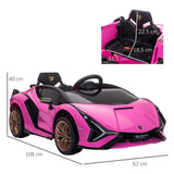 Lamborghini SIAN 12V Kids Electric Ride On Car Toy w/ Remote Control