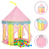 Children Play Tent with 250 Balls Pink 100x100x127 cm