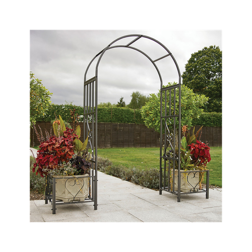 Huntingdon Ornamental Arch with Planters