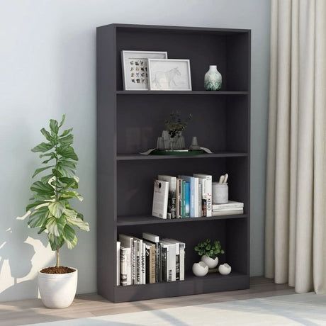 Bookshelf Smoked Oak 60x24x74.5 cm Engineered Wood