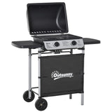 2 Burner Gas Barbecue Grill Propane Gas BBQ 5.6 kW