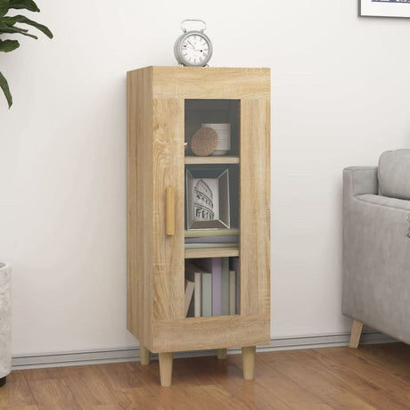 Sideboard Smoked Oak 34.5x34x90 cm Engineered Wood