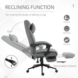 Ergonomic Office Chair Adjustable Height Rolling Swivel w/ Armrest Light Grey