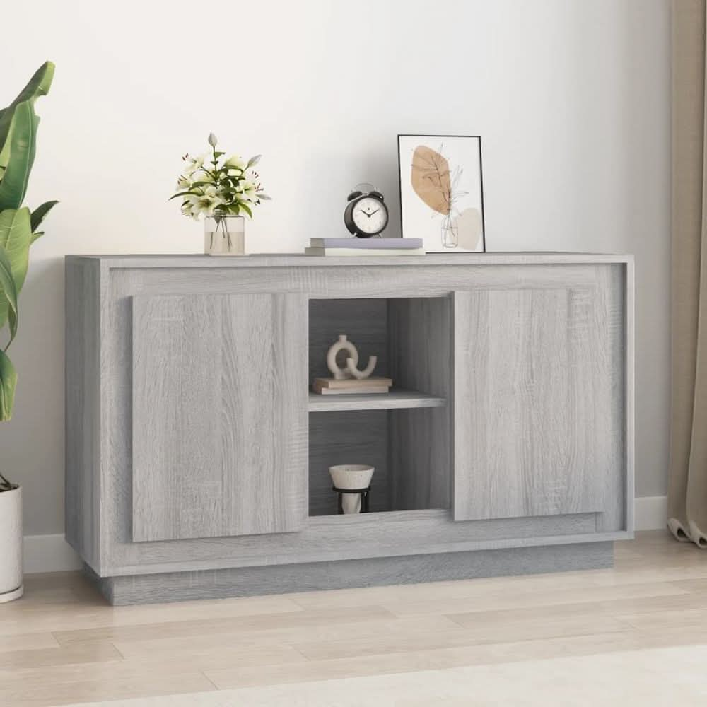 Sideboard White 102x35x60 cm Engineered Wood