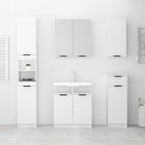 Bathroom Cabinet White 64.5x33.5x59 cm Engineered Wood