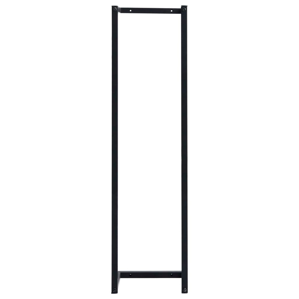 Wall Towel Rack Black & White Iron