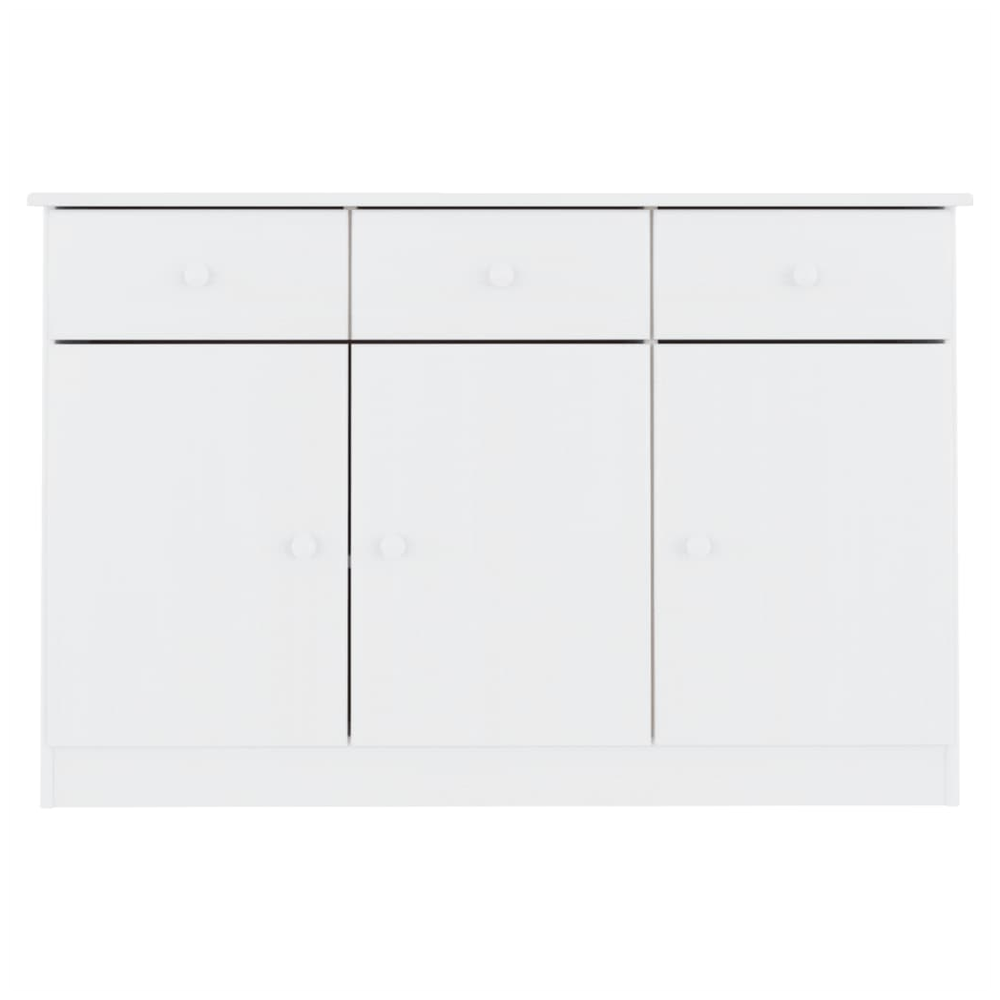 Sideboard ALTA White 112x35x73 cm Solid Wood Pine