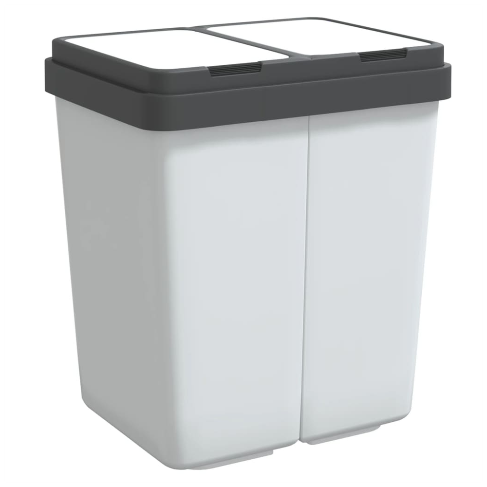 Dual Bin White 2x25 L