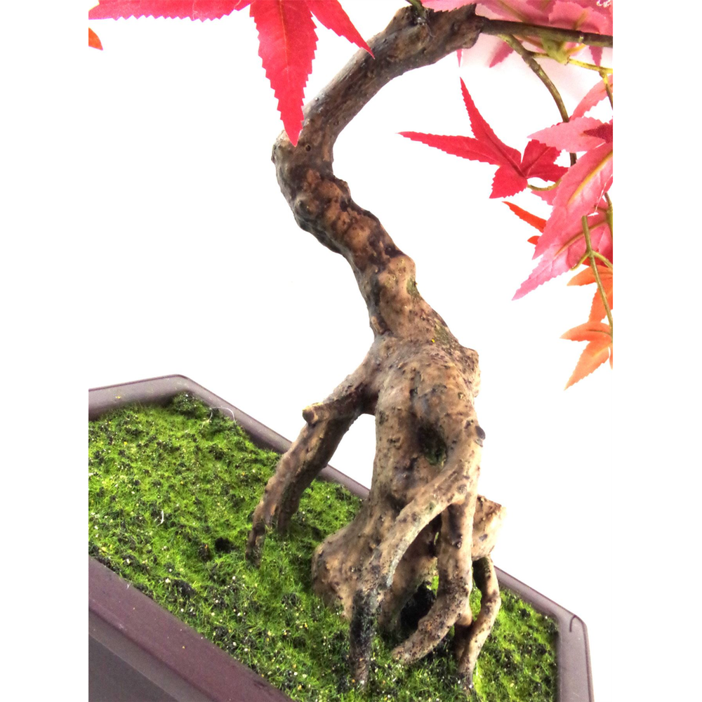 50cm Artificial Red Maple Bonsai Tree