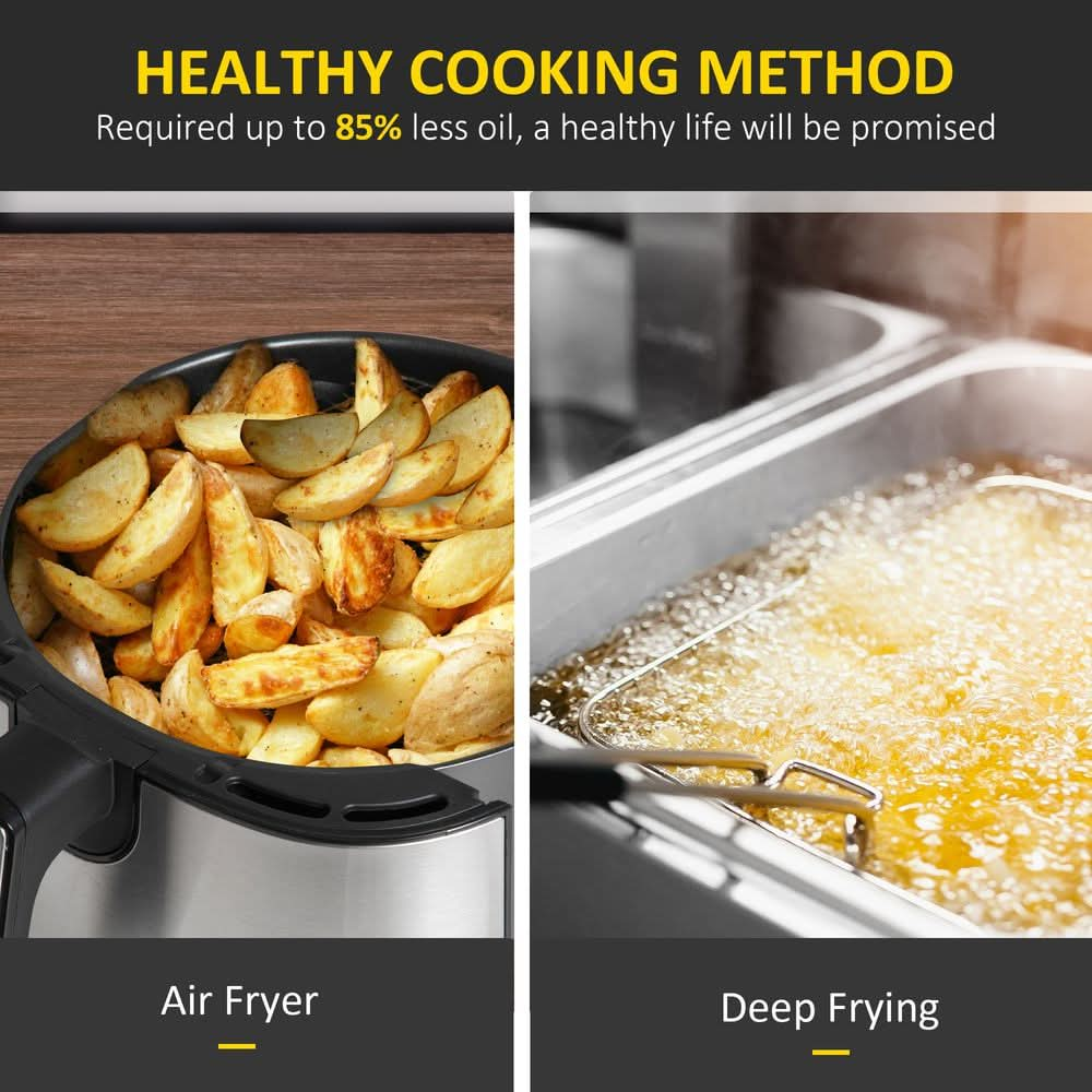 Air Fryer 1500W 4.5L Air Fryers Oven with Rapid Air Circulation Timer