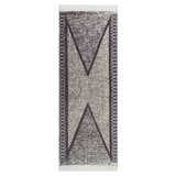 Rug Black and Grey 100x300 cm Cotton