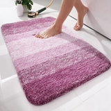 Olanly Large Bathroom Rug 60x150 Mat Shaggy Soft Absorbent Bath Rug Non Slip Machine Washable Bath Mat Bathroom Shower Foot Mats