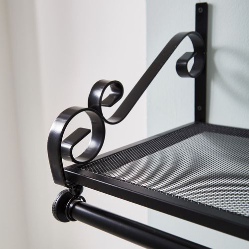 Heavy Duty Wall Mounted Clothes Rail & Shelf