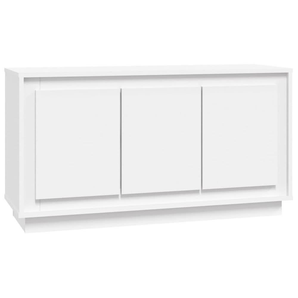 Sideboard White 102x35x55 cm Engineered Wood