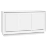 Sideboard White 102x35x55 cm Engineered Wood