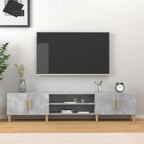 TV Cabinet White 180x31.5x40 cm Engineered Wood