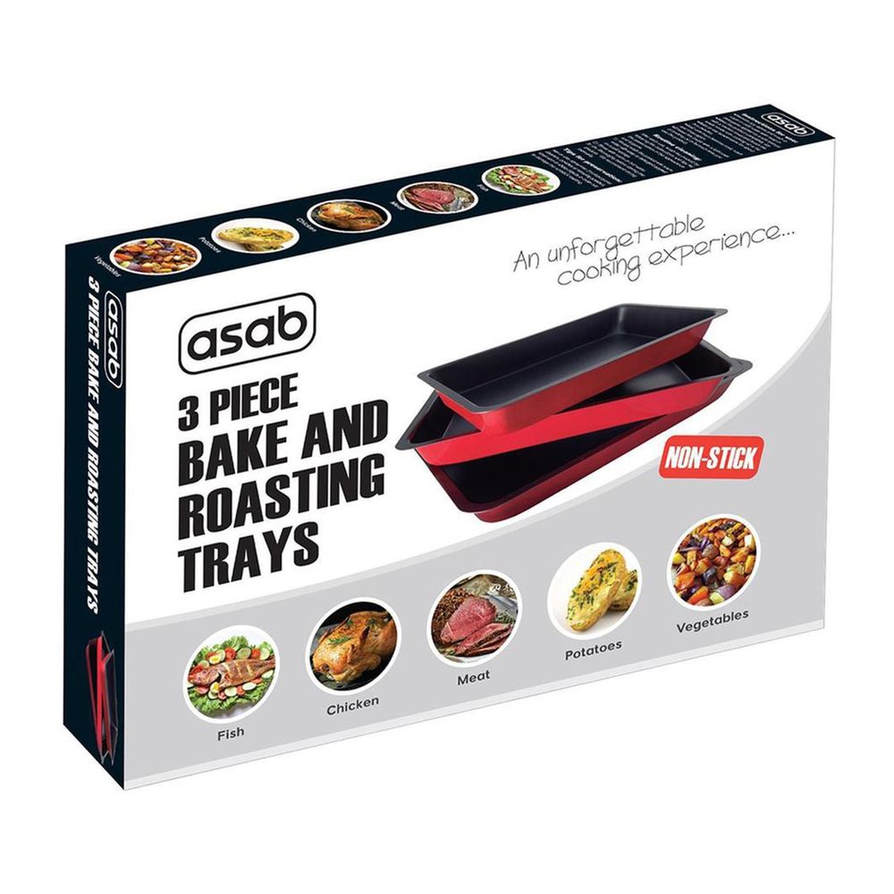 1X 3Pc Non-Stick Baking Trays | R001 | AS-97969