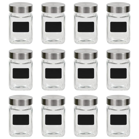 Storage Jars with Sticker 12 -24 pcs 300 ml