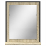 Bathroom Mirror with Shelf Sonoma Oak 50x12x60 cm Engineered Wood