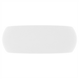 Luxury Wash Basin Round Matt White 40x15 cm Ceramic