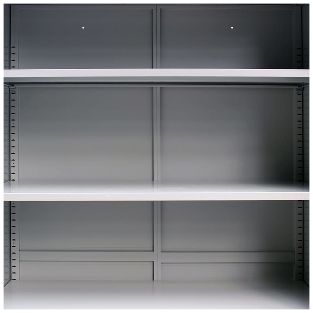 Office Cabinet with 2 Doors Steel 90x40x180cm Grey